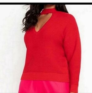 Nwot Eloquii red sweater 22/24